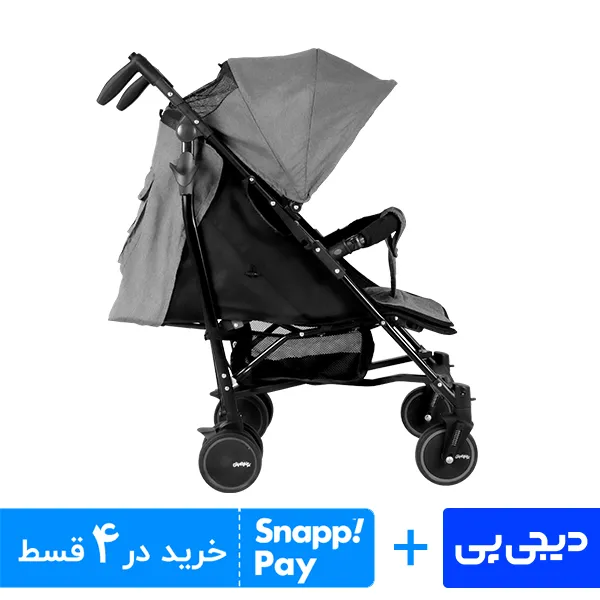 کالسکه عصایی اسپرینگ مدل لیدو پلاس طوسی